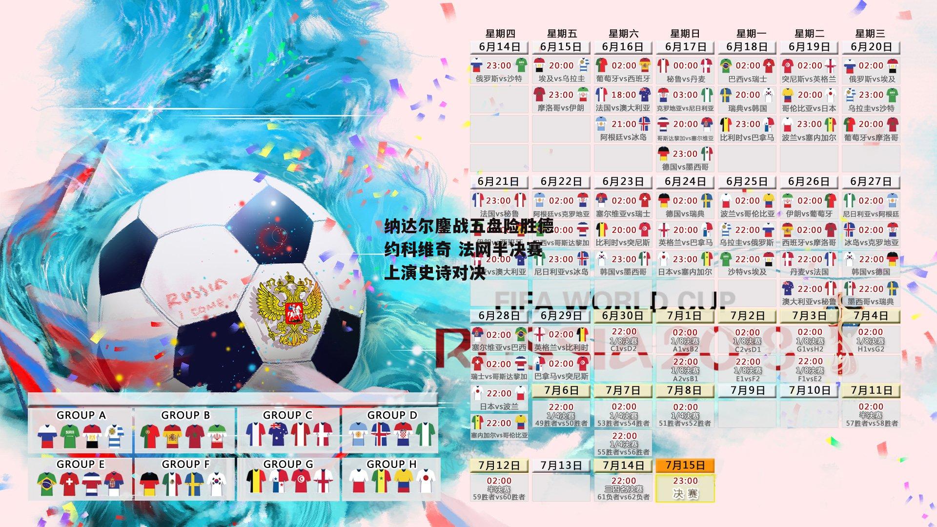 纳达尔鏖战五盘险胜德约科维奇 法网半决赛上演史诗对决